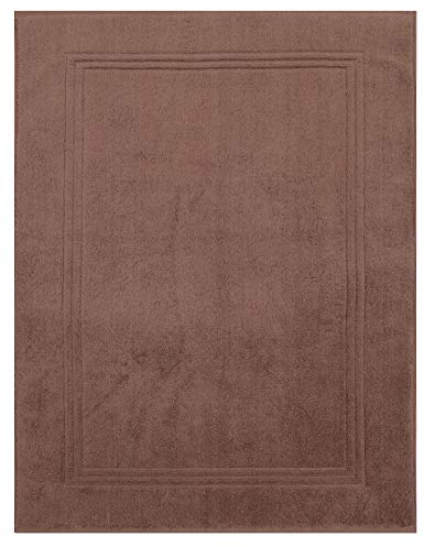 Betz Luxus Badvorleger Badematte Duschvorlage Gold Größe 60x100 cm Qualität 950g/m² 100% Baumwolle Farbe nuss-braun