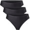 DANISH ENDURANCE Damen Tanga Seamless 3 Pack (Schwarz, Medium)