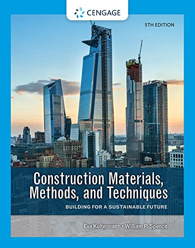 Construction Materials, Methods and Techniques: Building for a Sustainable Future