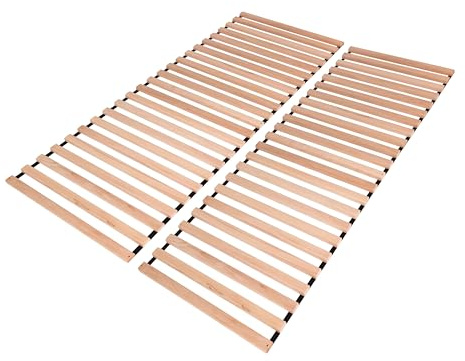 Krok Wood Premium Lattenrost Rollrost mit 20 extra stabilen Leisten aus Massivholz Buche 140x200 cm