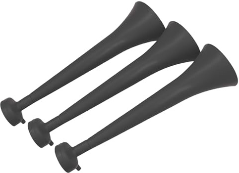 FUN FAN LINE Pack 3 Vuvuzelas de Plástico Resistente. Trompetas de Animación para Fútbol, Eventos Deportivos y Fiestas. Bocina Ruido Extremo 120 DB. Cotillón para Aficionados