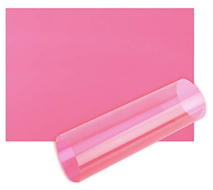 Pink Acetate Sheets OHP Film A4 Acetate Sheet Tinted Page Overlays Reading Aid Colour Clear Plastic Craft Thick (5 Sheets - A4-21cm x 29.7cm)