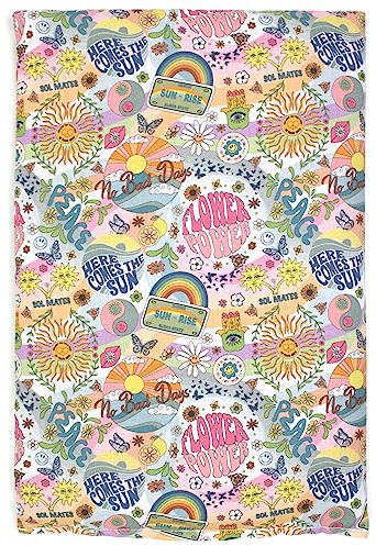 Cuscino termico - Semi di colza - 30x20cm - Flower Power - Cotone Bio - Terapia caldo e freddo