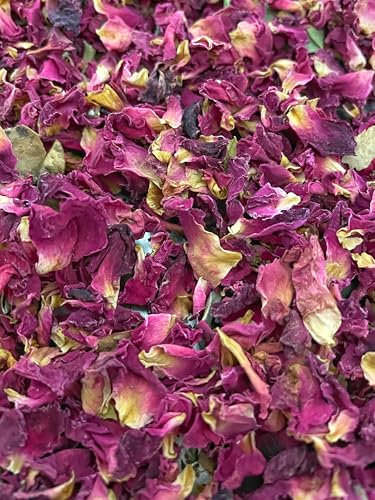 Extra dry - Pétales de Rose Séchés pour Cocktails, 80 g | Garniture Florale 100% Naturelle pour Boissons, Thés, Infusions et Desserts | Sans Additifs| Sans Sucre (80g, Pétales de Roses)