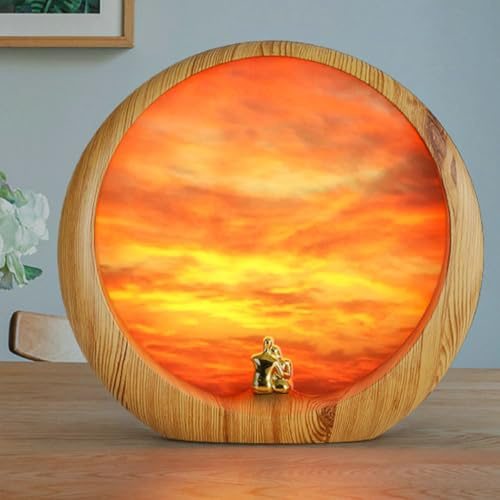 RexDigi Lampada da Tavolo Sunset, Illuminazione Decorativa Per il Soggiorno, Compleanno di Natale e Regalo Di San Valentino Per Lei