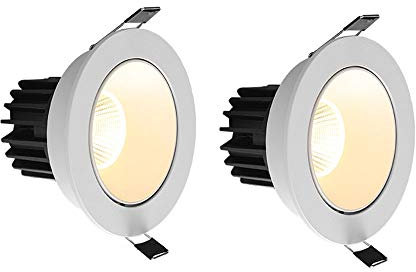 Wall Lights Lámpara de Techo, Foco Giratorio de 10 W, empotrable en el Techo, lámpara de Pared de Lavado de Panel Redondo, lámparas empotrables de Ahorro de energía con clasificación de Fuego,