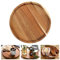 AKONE Piatto in legno rotondo, 20 cm, vassoio rotondo in legno, piatto piatto piatto in legno, stoviglie in legno di acacia, vassoio da portata per spuntino, dessert, formaggio, sandwich frutta