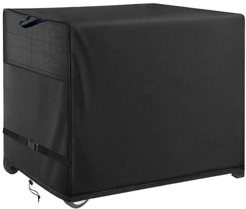 Gettimore Outdoor Pizza Oven Table Cover Waterproof and Dustproof BBQ Protective Cover for Patio Grill Cart 600D Polyester Black 48 * 24 * 35 inches