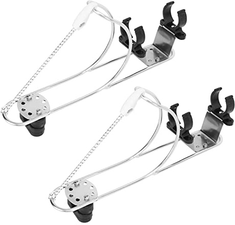 HELEVIA Soporte de Aro Salvavidas de Herradura de Acero Inoxidable, Herrajes para Barcos Pulidos con Espejo para Montar Aros Salvavidas Redondos, Montaje en Tubos de 22 a 25 Mm de
