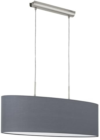 tessile moderna PASTERI satinato nickel, E27 max. 2X60W