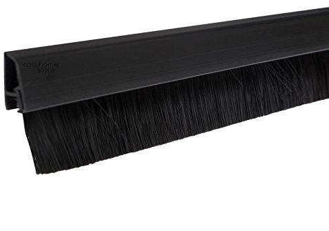 STORMGUARD 02SR0720914BL Cover Clip Bottom Door Brush Seal 914MM Black Draught EXCLUDER