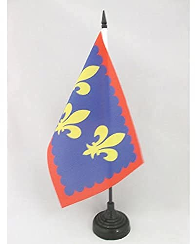 AZ FLAG Bordsflagga Provinsen Anjou 21x14 cm 100D Polyester Plastfot