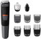 Philips MG5720/15 - Recortadora para barba 9 en 1, pequeños detalles, vello, nariz y orejas, cortapelos cara, cabeza