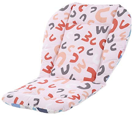 Manyao - Cuscino riduttore per seggiolone, in cotone, universale, per passeggino, cuscino per sedia, cuscino di sostegno confortevole (alfabeto, Anglesis)