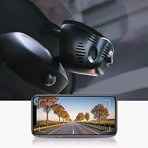 Fitcamx Dashcam Lämplig för Mini Electric Countryman Clubman Convertible Plug-in Hybrid 5-DOOR/3-DOOR Hatch (Model B), 4K Bilkamera WiFi, 2160P UHD-video, mörkerseende, G-sensor, med 64GB kort