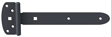 Alberts 310653 Kreuzgehänge | Ovado | mit vernietetem Stift | graphitgrau kunststoffbeschichtet | Band 242 x 34 mm | Scharnier 90 x 45 mm