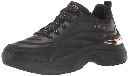 Skechers - Hazel Step N Flow, Hazel Paso N Flujo, Black Hot Melt/Mesh,