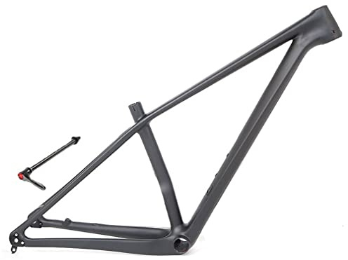 Mountain Bike Telaio In Fibra Di Carbonio 27.5er 29er XC AM Telaio MTB Hardtail 15''/17''/19'' 12*142mm Perno Passante Telaio Freno A Disco Routing Interno ( Color : Matte black , Size : 27.5*17'' )
