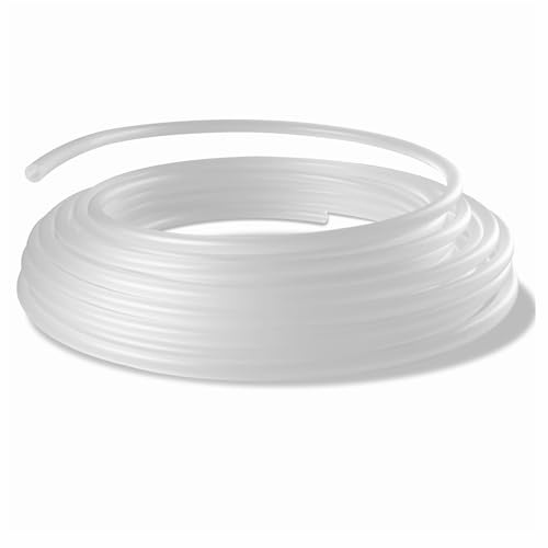 PTFE Schlauch, 4 Meter Professionell 3D Drucker 4mm PTFE Teflon Tube 4 Meter Teflonschlauch Zubehör für 3D-Drucker Extruder für 1,75 mm 3D Drucker Filament (4 Meter PTFE)