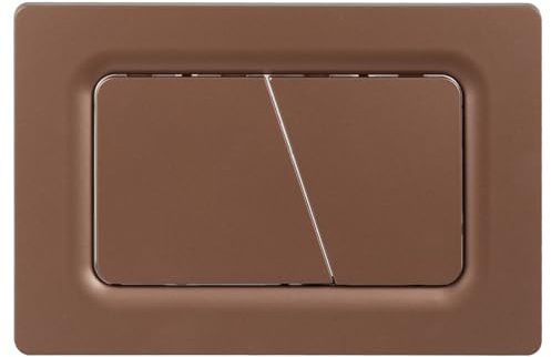 Mendorio Placca di Comando WC, Compatibile con Geberit Sigma, UP300 e UP320, Piastra Doppio Scarico, Dimensioni 246×164 mm, Completa di Set di Leve di Scarico e Telaio di Montaggio (Color bronzo)