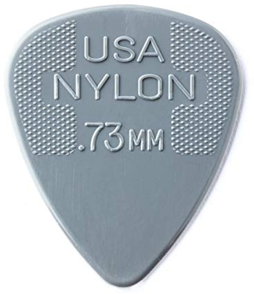 Dunlop 44P73 Nylon Standard Plektren, 0,73 mm, grau, 12 Stück
