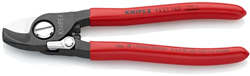 KNIPEX Kabelschere mit Öffnungsfedermit Kunststoff überzogen 165 mm, 95 21 165
