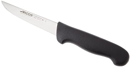 Arcos Coltello Disossatore con Lama in Acciaio Inossidabile Nitrum 130 mm – Coltello Professionale per Tagliare Ossa e Carne – Manico Ergonomico in Polipropilene, Serie 2900, Colore Argento