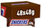 Snickers Chocolate Bars, Caramel, Peanuts & Milk Chocolate Bulk Box, 48 x 48g, Ideal for Gift, Snacks or Hamper