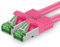 10 M Cat.7 Netzwerk-Kabel 1 Stück Cat7 Patch-Kabel LAN-Kabel Ethernet RJ45 10 Gbit/s (Alle Internetgeschwindigkeiten) Magenta 10 Meter