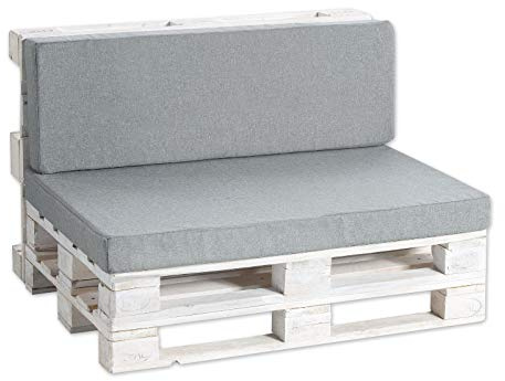Gutekissen® Cojines para palets Cojines para palets PF (Cojín del Asiento 120x60 Suave, Gris)