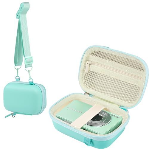 Leayjeen Digitalkamera Tasche kompatibel mit Umipyiza/YLSHGXFC/Umipyiza/CAMKORY/AOREGRE/Duluvulu/Kodak/Nicamery, Fotokamera Tasche, Eva-Hartschalendesign (nur Hülle) Grün