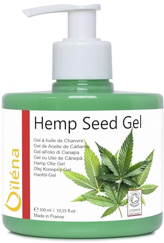 Gel de Cáñamo FORTE Alivio Músculos y Articulaciones 300 ml Poder Calmante con Aceite de Cannabis 100% Natural Alivio de Pies, Espalda, Piernas Cansadas
