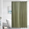 Furlinic Duschvorhang 180x200,in Badezimmer Vorhang für Badewanne und Dusche,Textile Vorhänge aus Stoff Wasserdicht und Anti-schimmel,Duschvorhänge Waschbar,mit 12 Duschvorhangringe Salbei Grün.