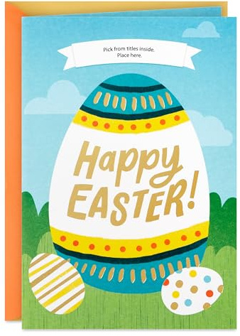 Hallmark Pick-A-Title Customizable Kids Easter Card (Egg-stra Fun) for Son, Daughter, Niece, Nephew, Godchild