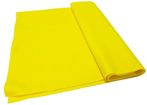 Jtnohx Feltro Giallo,Tessuto di Feltro per L'artigianato, Fogli di Tessuto Morbido per L'arte e Progetti di Cucito 1,4mm di Spessore 91x135CM Flessibile
