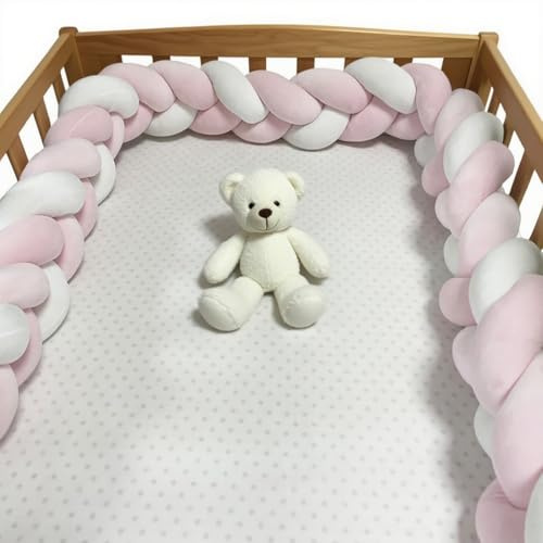 RZYW 100% Cotton Bed Set All Round Braided Protector for Room Decor Home, Bedroom Thick Soft Breathable Cushion Side Cushion Bed Guard Rail Surrounds Cushions,C13,200CM