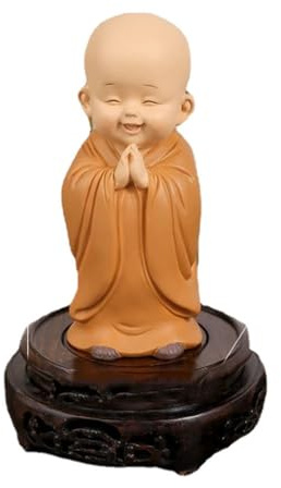 8,5 cm buddhistiska munkar Miniatyr Buddha figurer Staty Hydroponics Zen Ornament