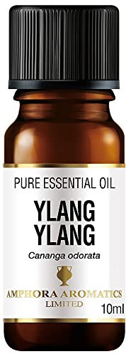 Ylang Ylang Pure Essential Oil - In a 10ml Amber Glass Dropper Bottle - by Amphora Aromatics