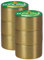 Duck Tape Gewebe-Klebeband, einfarbig, Gold, 48 mm x 9,1 m, 6 Stück