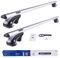DGH SYSTEM Kompletter Aluminium-Dachträger Relingträger Easy Line Basic Plus 135 cm kompatibel mit Mercedes-Benz M-Klasse W166 SUV 2012-2015 mit offener Dachreling, abschließbar, Nutzlast 90 kg
