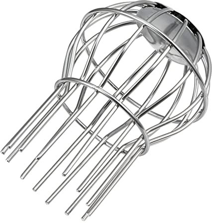 SEWOART Protector de Canalón en Reja Cubiertas para Bajantes Filtro de Drenaje del Techo Protector Globo de Acero Inoxidable Mantiene el Bloqueo de Hojas o Desechos