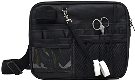 Krankenschwester Gürteltasche, Schwesterntasche, Utility Krankenschwester Tasche für Arbeit, Fit für Krankenschwester, RN, Vet, Kellner-Schwarz(nur Tasche)