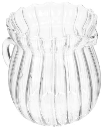 PRETYZOOM Pichet à Lait Transparent Crémier Multifonction Design Anti-fuite Pour Thé Pour Familiaux