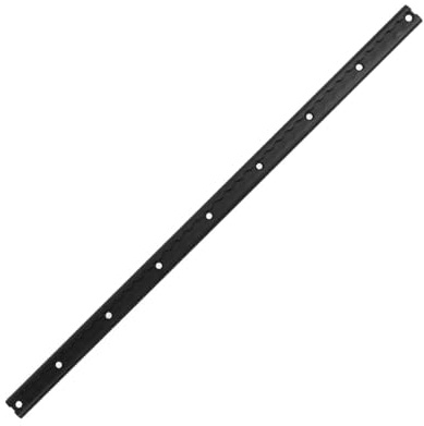 Masyrt Rail en L robuste en aluminium avec trou de forage pour camion et remorque, système d'arrimage de rail d'avion (noir)