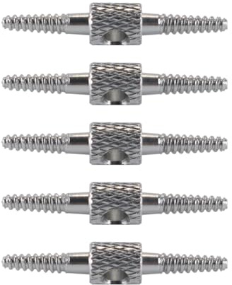 Gorise Lot de 5 outils de routage de câbles internes pour vélo, connecteur de flexible de frein fileté, guide-câble, accessoires pour cadre de vélo, changement de vitesse, argent