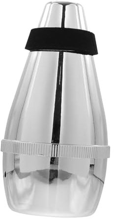 Vaguelly Abs Trompeten Dämpfer Silber Starker Geräuschreduzierung Für Übungstab Brass Instrument Zubehör Installieren Für Anfänger Und Profis