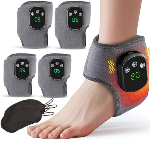 Soleva - Masajeador de pies, masajeador de pies de triple terapia, masaje de drenaje linfático Soleva 3 en 1, calor y masaje de 5 niveles ajustables, temporizador inteligente, pantalla táctil (4