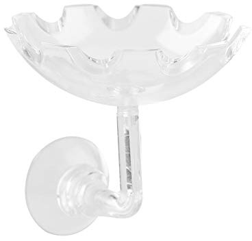 Naroote Plato de Alimentación de Camarones Acrílico, Cuenco Resistente a Las Manchas, Alimentador para Pared de Tanque de Camarones para Entusiastas del Acuario