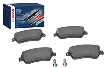 Bosch BP936 - Brake Pads Car Front Axle - Bosch Quality - Reduced Noise and Dust - ECE-R90 Certified - Copper-Free - 1 Set of 4 Pads - With Accessories