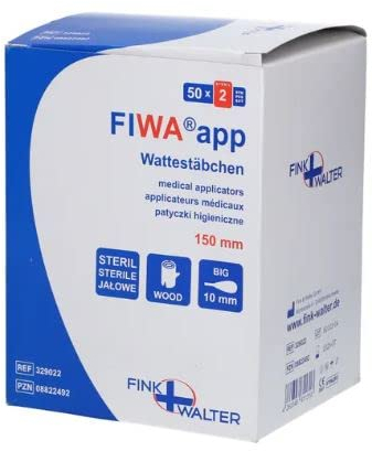 WATTESTÄBCHEN großer Kopf steril 50X2 St